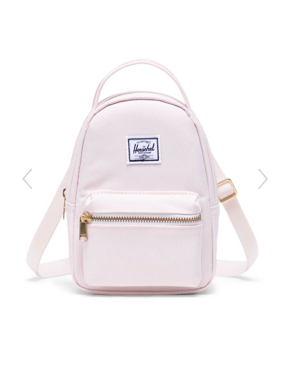 NWOT Herschel Supply Company Pastel Pink Mini Backpack Crossbody